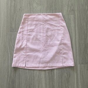 Brandy Melville Pink Mini Skirt